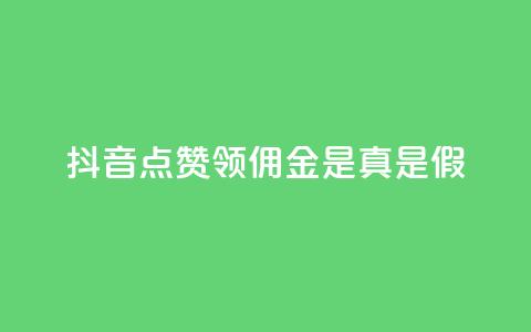 抖音点赞领佣金是真是假,全网自动下单平台 - QQ点赞网页 业务在线下单平台 第1张 抖音点赞领佣金是真是假,全网自动下单平台 - QQ点赞网页 业务在线下单平台 第1张