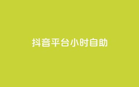 抖音平台24小时自助 - 抖音平台全天候自助秘籍，让你轻松驾驭创作乐趣！!  第1张