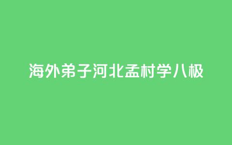 海外“弟子”河北孟村学“八极” 第1张 海外“弟子”河北孟村学“八极” 第1张