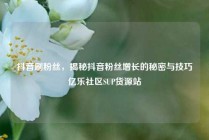 抖音刷粉丝，揭秘抖音粉丝增长的秘密与技巧亿乐社区SUP货源站