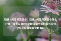 联通19元无限流量卡，联通19元无限流量卡怎么办理，探索联通19元无限流量卡的价值与优势亿乐社区低价自营货源站