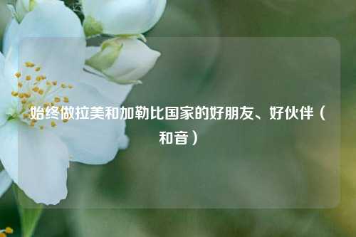 始终做拉美和加勒比国家的好朋友、好伙伴（和音）  第1张