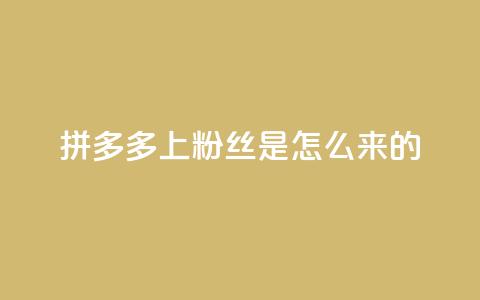 拼多多上粉丝是怎么来的,免费点赞超级便宜网站 - 抖音怎么清理虚假粉丝 qq赞在线自助下单网站 第1张 拼多多上粉丝是怎么来的,免费点赞超级便宜网站 - 抖音怎么清理虚假粉丝 qq赞在线自助下单网站 第1张