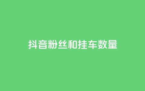 抖音粉丝和挂车数量,快手免费播放量一万 - 抖音怎样才能让官方推流 ks超低价自助腾族下单平台  第1张