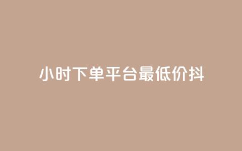 24小时下单平台最低价抖,dy业务自动下单网站 - 快手人气自助网站 王者荣耀主页赞自助平台  第1张