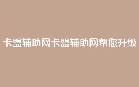 卡盟辅助网(卡盟辅助网：帮您升级SEO！)  第1张