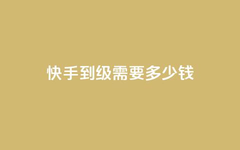 快手1到45级需要多少钱 - 快手从1到45级的花费分析与攻略~ 第1张 快手1到45级需要多少钱 - 快手从1到45级的花费分析与攻略~ 第1张