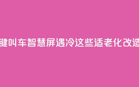 上海部分“一键叫车”智慧屏遇冷？这些适老化改造问题待优化  第1张