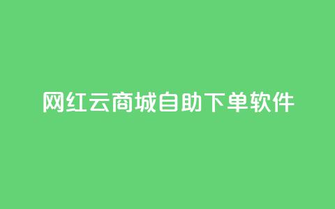 网红云商城自助下单软件  第1张