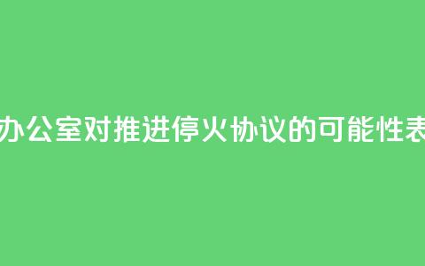 以色列总理办公室：对推进停火协议的可能性表示“谨慎乐观”  第1张