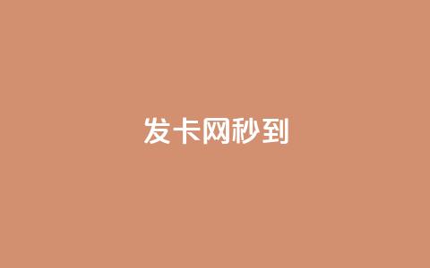 发卡网秒到 - 发卡网秒到：让你轻松秒杀虚拟卡片，无需等待~  第1张