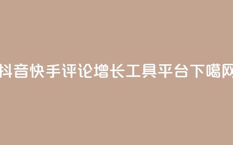 抖音快手评论增长工具平台  第1张