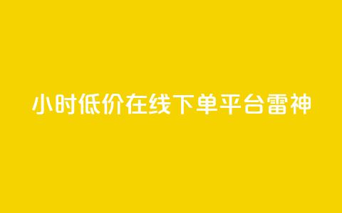 24小时低价在线下单平台雷神,ks自助下单商城 - 卡盟低价自助下单 哔站业务自助  第1张