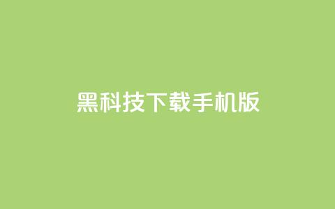 黑科技下载手机版,qq空间说说浏览量怎么打开的 - 快手业务24小时在线下单 快手粉丝如何  第1张