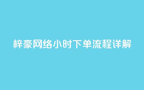 梓豪网络24小时下单流程详解,快手平台业务网站 - 快手业务低价自助平台超低价 ks业务24小时下单平台最便宜  第1张