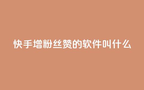 快手增粉丝赞的软件叫什么,qq互赞秒到24 - 网红商城app下载 QQ空间怎么转发  第1张