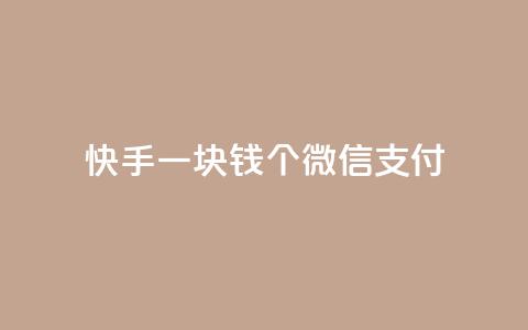 快手一块钱100个微信支付,全网自动下单平台 - QQ空间 快手播放量一万免费网站  第1张