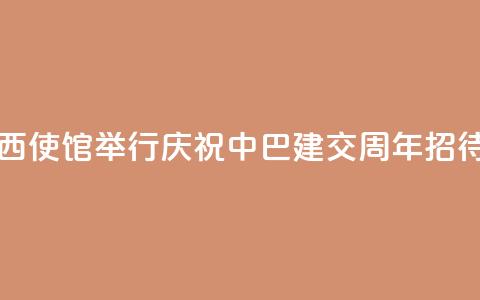 中国驻巴西使馆举行庆祝中巴建交50周年招待会  第1张