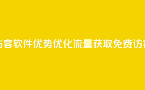 qq免费1000免费访客软件优势(优化流量获取：QQ免费1000访客软件分析)  第1张