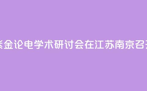 第九届紫金论电学术研讨会在江苏南京召开  第1张