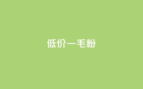 低价Ks一毛1000粉 - 低价Ks：1000粉只需1毛	，请速来抢购！~  第1张