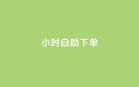 24小时自助下单-wb，网购新体验  第1张