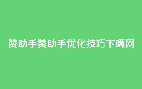 q赞助手(Q赞助手优化技巧)  第1张