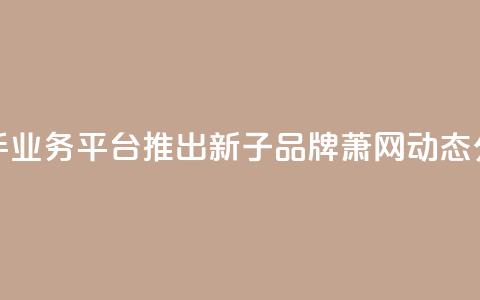 快手业务平台推出新子品牌萧网动态分析  第1张