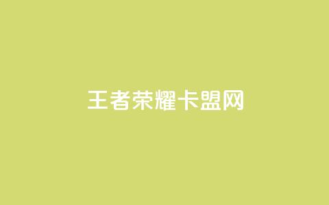 王者荣耀卡盟网 - 王者荣耀卡盟网-成为王者的终极工具~  第1张