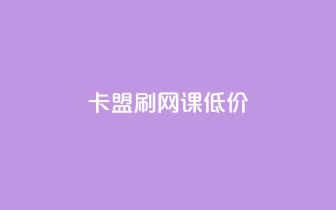 卡盟刷网课低价 - 高效实惠的在线课程刷课服务-卡盟刷网课~  第1张