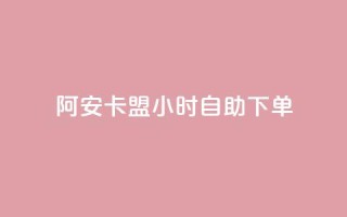 阿安卡盟24小时自助下单 - 阿安卡盟全天候自助下单服务全解析~