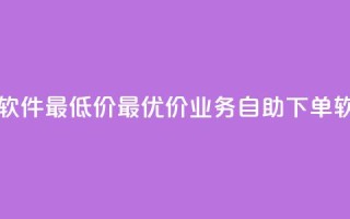 ks业务自助下单软件最低价 - 最优价ks业务自助下单软件推荐！