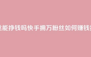 快手10万粉丝能挣钱吗 - 快手拥10万粉丝如何赚钱揭秘!