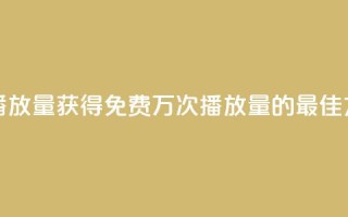 快手免费1w播放量 - 获得免费1万次播放量的最佳方法!