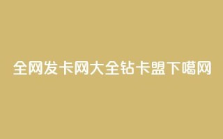 全网发卡网大全 - q钻卡盟