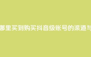 抖音60级账号能在哪里买到 - 购买抖音60级账号的渠道与技巧分析！