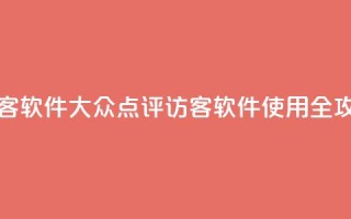 刷大众点评访客软件 - 大众点评访客软件使用全攻略揭秘！