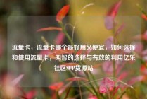 流量卡，流量卡哪个最好用又便宜，如何选择和使用流量卡，明智的选择与有效的利用亿乐社区SUP货源站