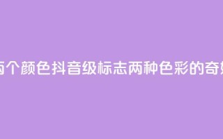 抖音75级标志两个颜色 - 抖音75级标志：两种色彩的奇妙组合~