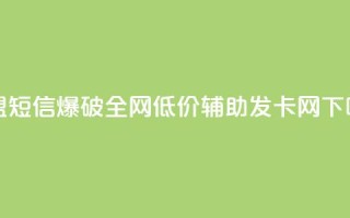 卡盟短信爆破 - 全网低价辅助发卡网