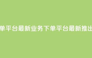 ks业务下单平台最新(ks业务下单平台最新推出)
