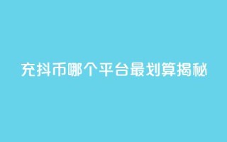 充抖币哪个平台最划算揭秘