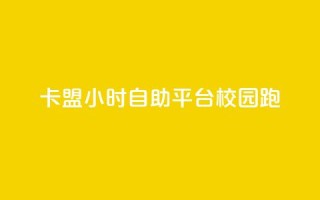卡盟24小时自助平台校园跑 - 校园跑自助卡盟全天候服务平台！