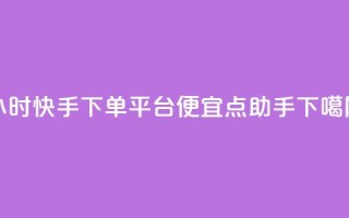 24小时快手下单平台便宜 - QQ点助手w
