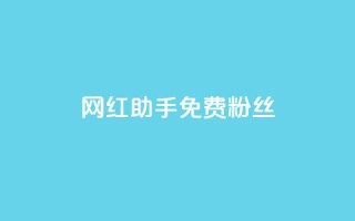 网红助手免费粉丝,小红书500粉购买 - douyingcom充值 - 粉丝是怎么涨起来的
