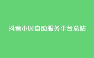 抖音24小时自助服务平台总站 - 抖音24小时自助服务平台全新上线!