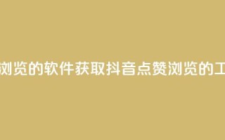 抖音点赞浏览的软件 - 获取抖音点赞浏览的工具~
