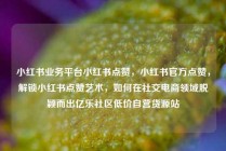 小红书业务平台小红书点赞，小红书官方点赞，解锁小红书点赞艺术，如何在社交电商领域脱颖而出亿乐社区低价自营货源站