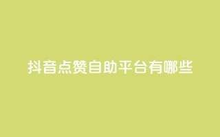 抖音点赞自助平台有哪些,快手抖音业务24小时平台 - dy低价下单平台最便宜 - qq点赞数怎么增加免费
