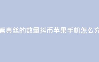 抖音怎么看真丝的数量 - 抖币苹果手机怎么充值